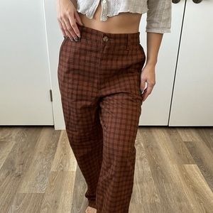 Levi’s Plaid High-Rise Pants